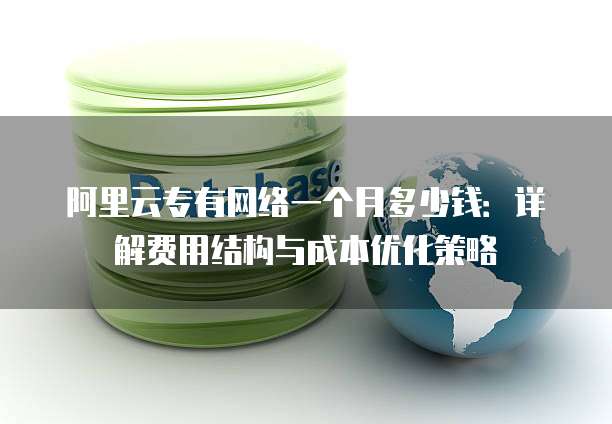 阿里云专有网络一个月多少钱：详解费用结构与成本优化策略