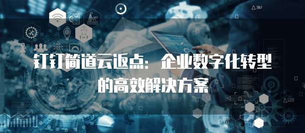 钉钉简道云返点:企业数字化转型的高效解决方案