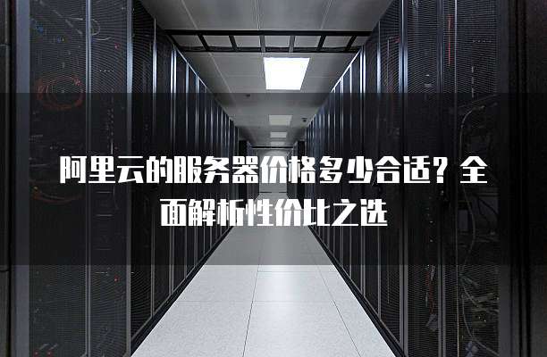阿里云的服务器价格多少合适?全面解析性价比之选