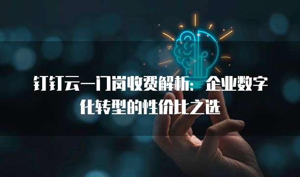 钉钉云一门岗收费解析:企业数字化转型的性价比之选