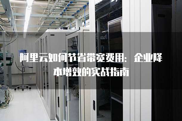 阿里云如何节省带宽费用：企业降本增效的实战指南