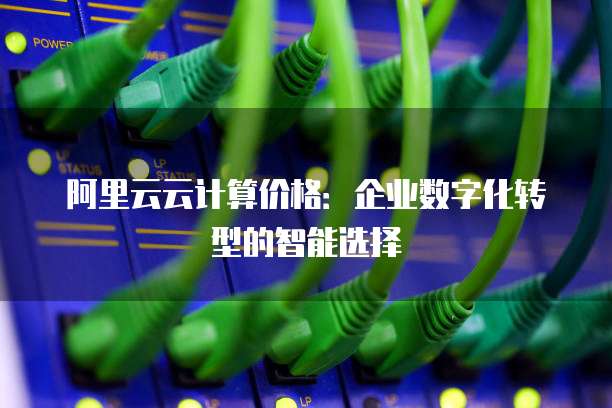 阿里云云计算价格：企业数字化转型的智能选择