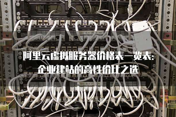 阿里云虚拟服务器价格表一览表:企业建站的高性价比之选