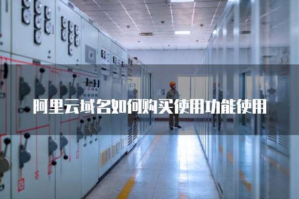 阿里云域名如何购买使用功能使用