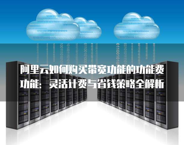 阿里云如何购买带宽功能的功能费功能:灵活计费与省钱策略全解析