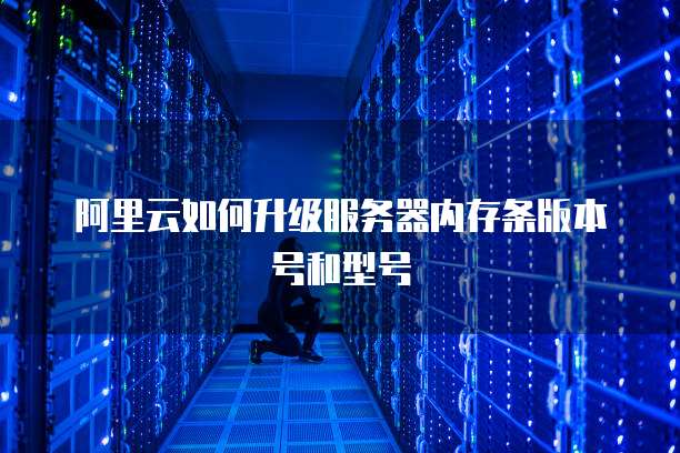 阿里云如何升级服务器内存条版本号和型号