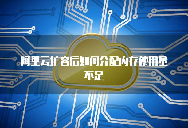 阿里云扩容后如何分配内存使用量不足