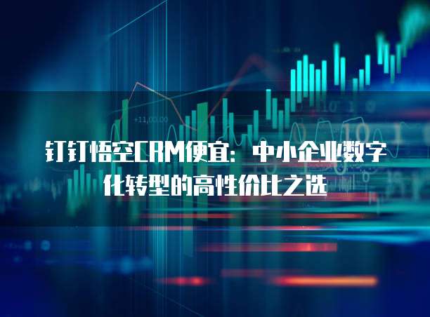 钉钉悟空CRM便宜:中小企业数字化转型的高性价比之选