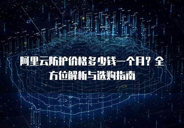 阿里云防护价格多少钱一个月?全方位解析与选购指南
