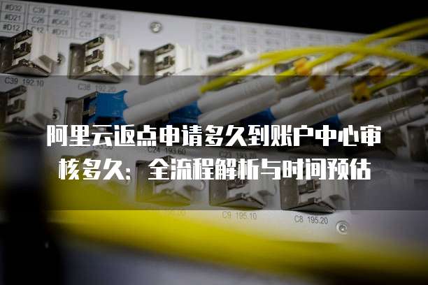 阿里云返点申请多久到账户中心审核多久：全流程解析与时间预估