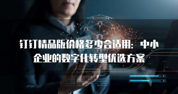 钉钉精品版价格多少合适用:中小企业的数字化转型优选方案
