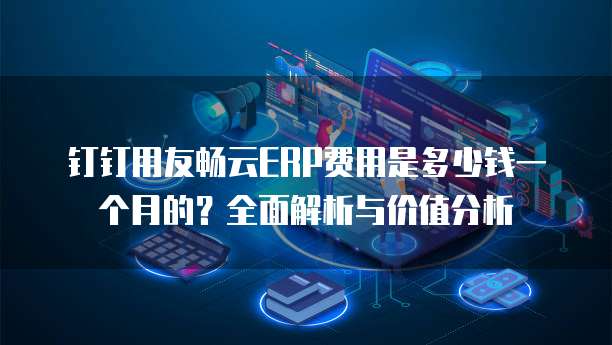 钉钉用友畅云ERP费用是多少钱一个月的?全面解析与价值分析