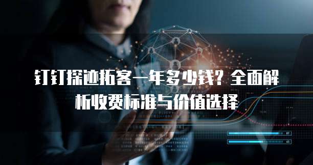 钉钉探迹拓客一年多少钱？全面解析收费标准与价值选择