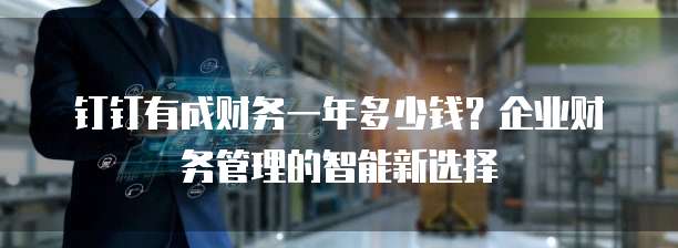钉钉有成财务一年多少钱?企业财务管理的智能新选择