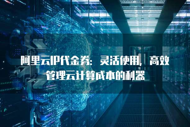 阿里云IP代金券:灵活使用,高效管理云计算成本的利器