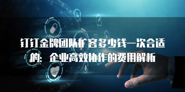 钉钉金牌团队扩容多少钱一次合适的:企业高效协作的费用解析