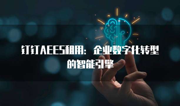 钉钉AEES租用：企业数字化转型的智能引擎