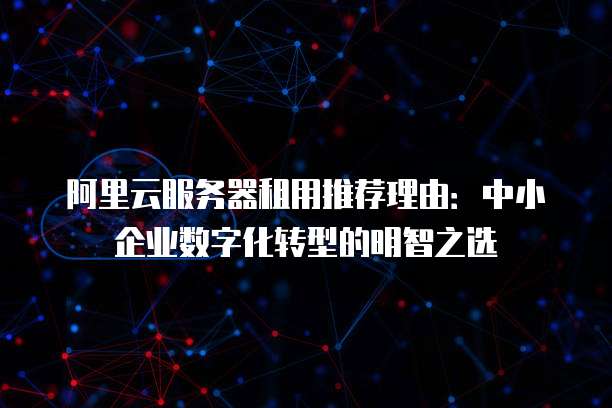 阿里云服务器租用推荐理由:中小企业数字化转型的明智之选