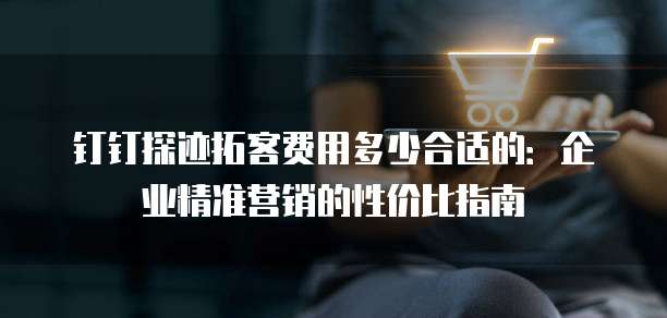 钉钉探迹拓客费用多少合适的：企业精准营销的性价比指南