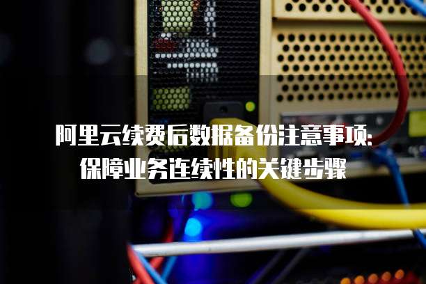 阿里云续费后数据备份注意事项:保障业务连续性的关键步骤