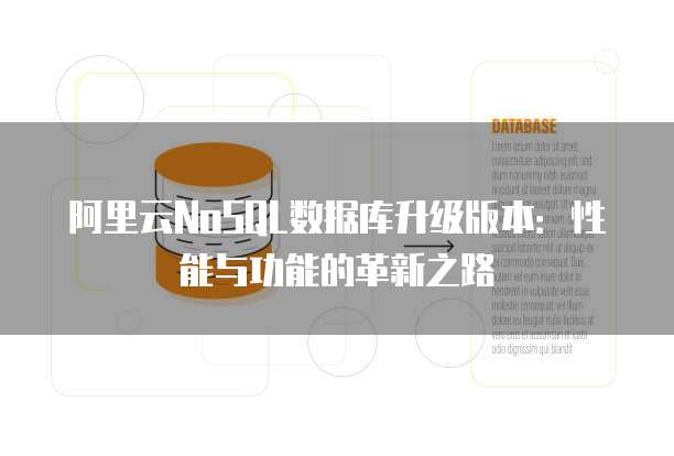 阿里云NoSQL数据库升级版本:性能与功能的革新之路