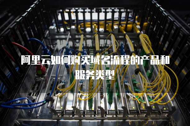 阿里云如何购买域名流程的产品和服务类型