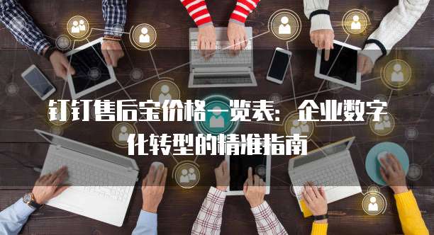 钉钉售后宝价格一览表:企业数字化转型的精准指南