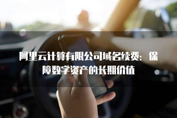 阿里云计算有限公司域名续费:保障数字资产的长期价值