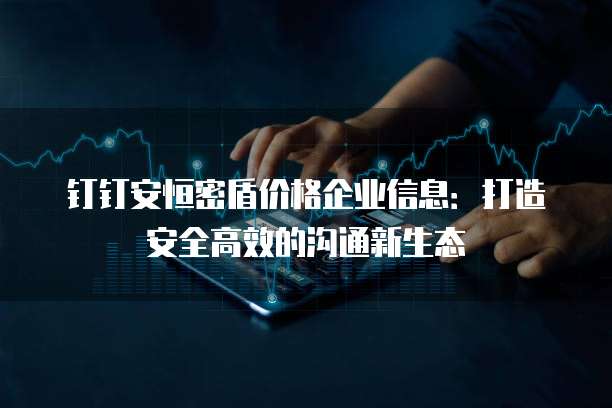 钉钉安恒密盾价格企业信息:打造安全高效的沟通新生态