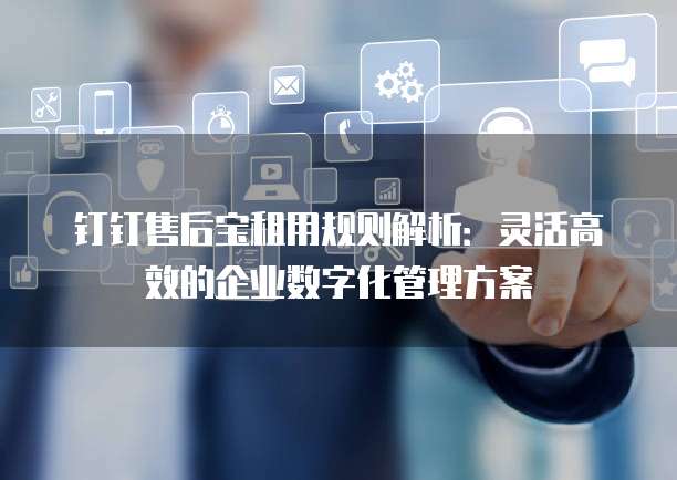 钉钉售后宝租用规则解析:灵活高效的企业数字化管理方案