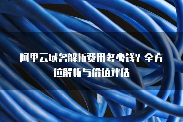 阿里云域名解析费用多少钱?全方位解析与价值评估