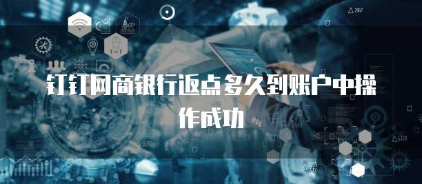钉钉网商银行返点多久到账户中操作成功
