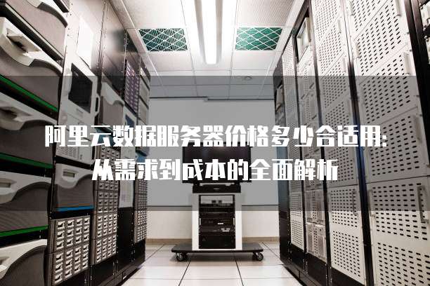 阿里云数据服务器价格多少合适用:从需求到成本的全面解析