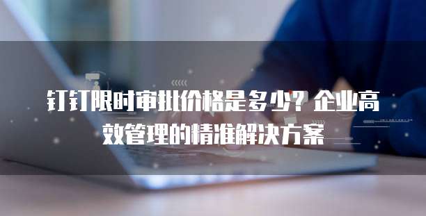 钉钉限时审批价格是多少?企业高效管理的精准解决方案