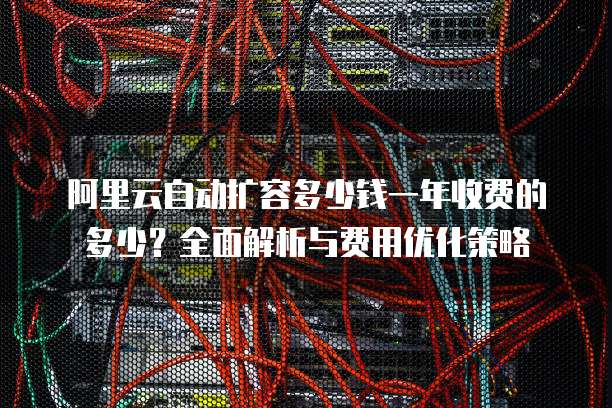 阿里云自动扩容多少钱一年收费的多少?全面解析与费用优化策略