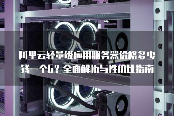 阿里云轻量级应用服务器价格多少钱一个G?全面解析与性价比指南