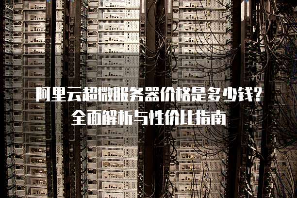 阿里云超微服务器价格是多少钱?全面解析与性价比指南