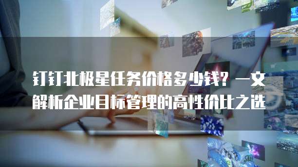 钉钉北极星任务价格多少钱?一文解析企业目标管理的高性价比之选