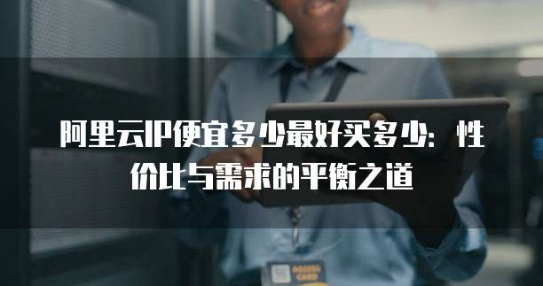 阿里云IP便宜多少最好买多少:性价比与需求的平衡之道