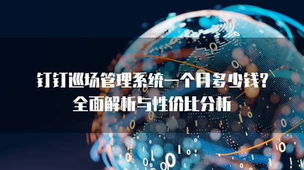钉钉巡场管理系统一个月多少钱?全面解析与性价比分析