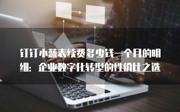 钉钉小蓝表续费多少钱一个月的明细:企业数字化转型的性价比之选