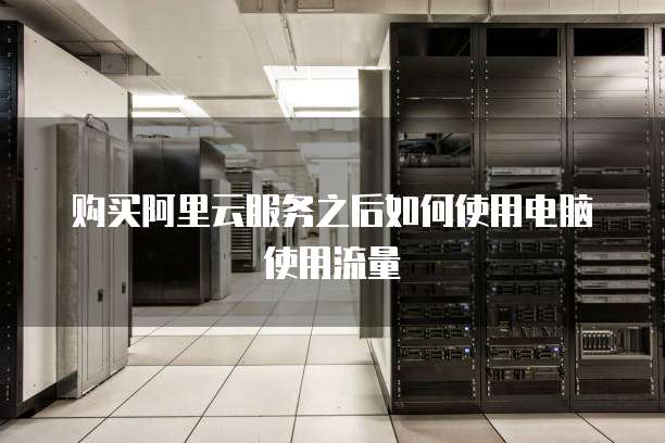 购买阿里云服务之后如何使用电脑使用流量