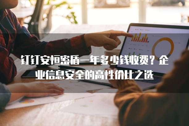 钉钉安恒密盾一年多少钱收费?企业信息安全的高性价比之选
