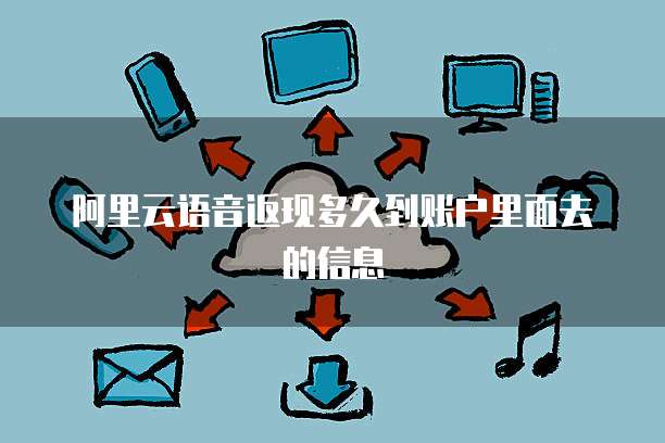 阿里云语音返现多久到账户里面去的信息