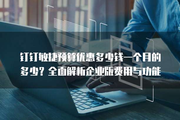钉钉敏捷预算优惠多少钱一个月的多少?全面解析企业版费用与功能