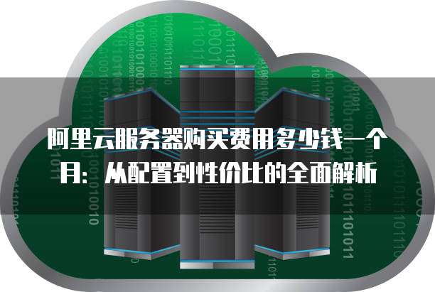 阿里云服务器购买费用多少钱一个月:从配置到性价比的全面解析