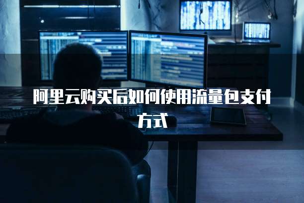 阿里云购买后如何使用流量包支付方式