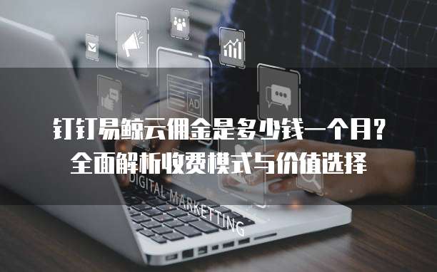 钉钉易鲸云佣金是多少钱一个月?全面解析收费模式与价值选择