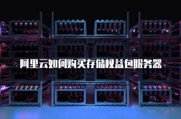 阿里云如何购买存储权益包服务器