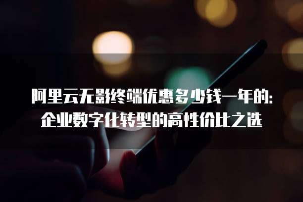阿里云无影终端优惠多少钱一年的:企业数字化转型的高性价比之选